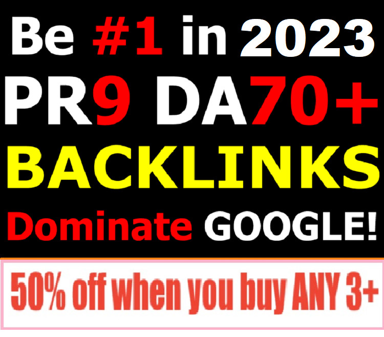 100 High DA (70+) Dofollow backlinks, 100% Whitehat SEO Service