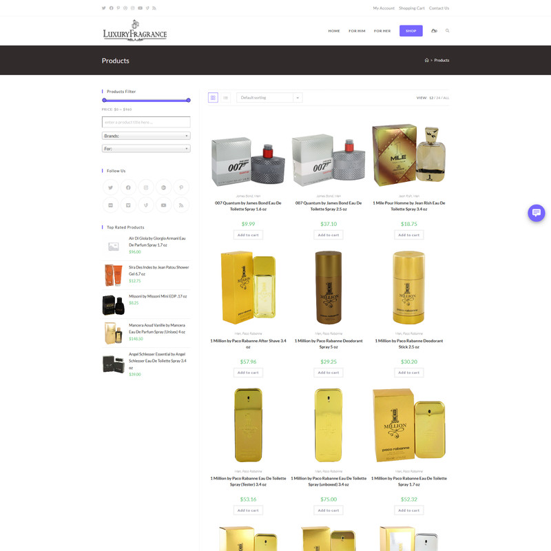 Professional Perfume / Fragrance Store | Dropshipping Turnkey Business | Website gallery