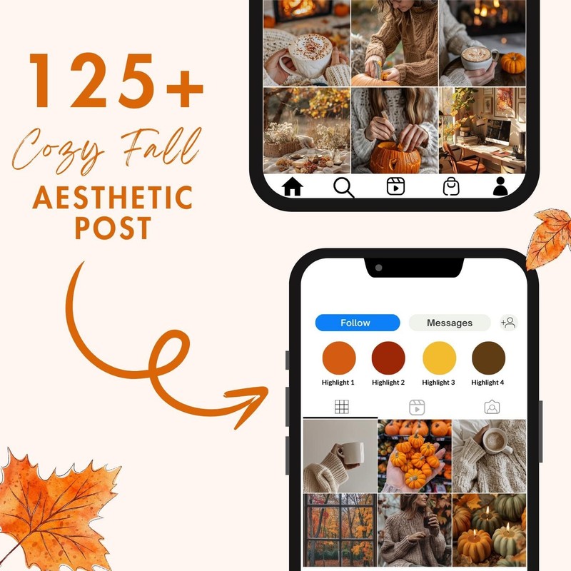 350+ Cozy Fall Aesthetic Faceless Reels – MRR Bundle gallery