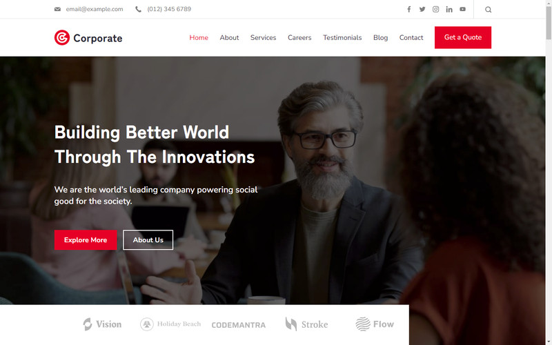 DFY Corporate WordPress Theme+free Install