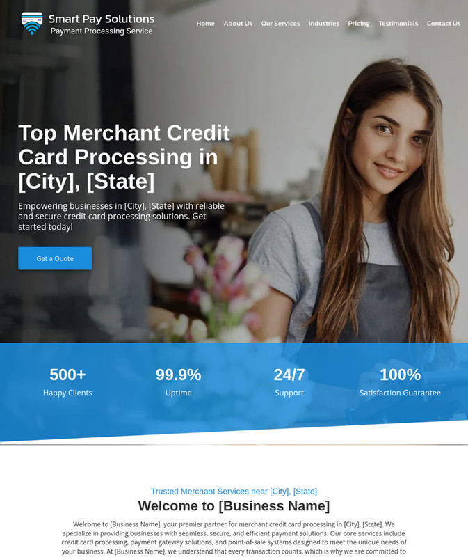Merchant Services & POS Business Website *SEE FULL DESCRIPTION*