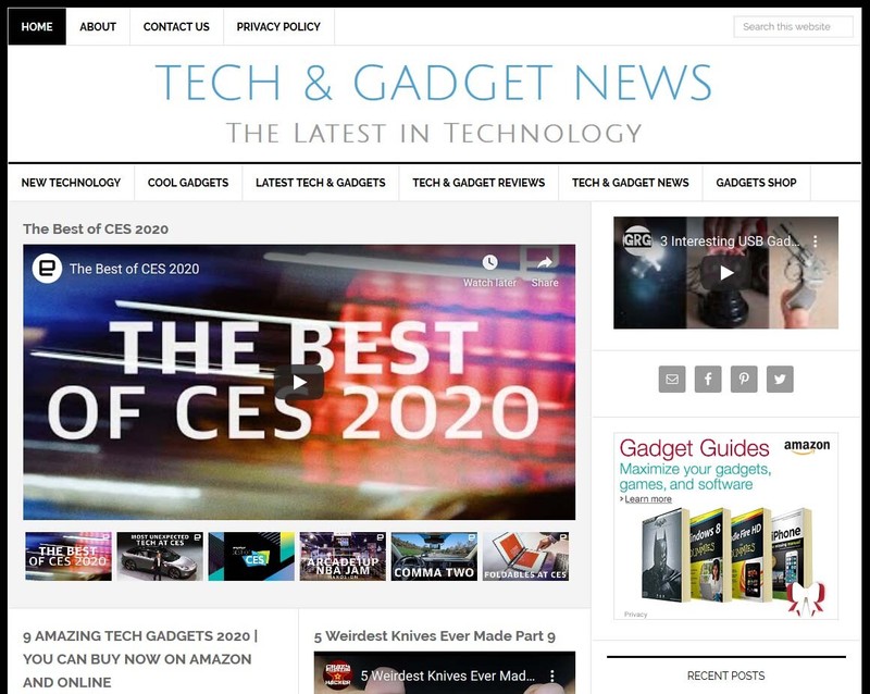 NEW DESIGN * TECH & GADGET NEWS * blog website business for sale w/ AUTO CONTENT