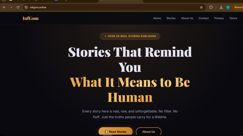 Story Website + Domain infgom.online - Ready Blog with Content Included gallery