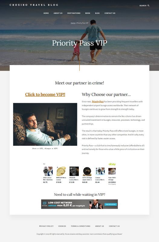 Special offer!-Ready Travel Website - Affiliate System- Ebay Partner & Affiliate gallery