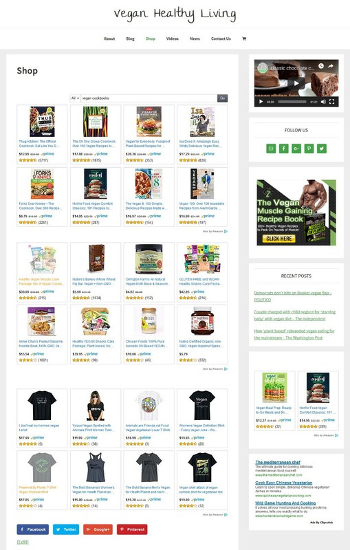 * VEGAN HEALTH * store blog affiliate website business for sale AUTO CONTENT gallery