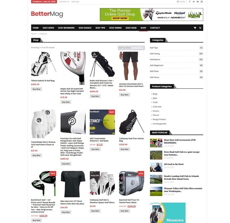 Golf Tips & News Website, Make Money with Affiliates, Ads + Auto Pilot gallery
