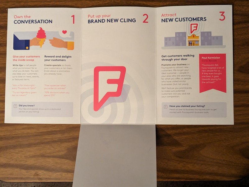 Original Marketing Mailer From Four Square Mobil App - 2009 & Window Sticker gallery