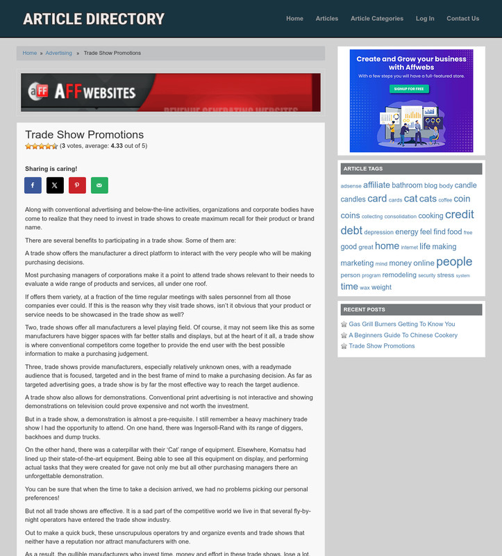 ARTICLE DIRECTORY - Work From Home Business Opportunity Website For Sale gallery