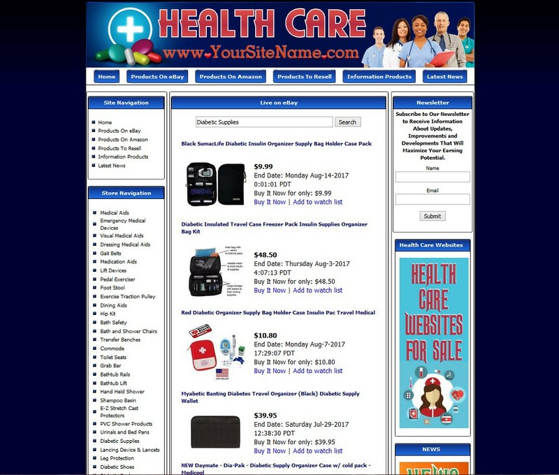 HEALTH CARE STORE - Complete Turnkey Website Amazon Store Google Affiliate Money gallery