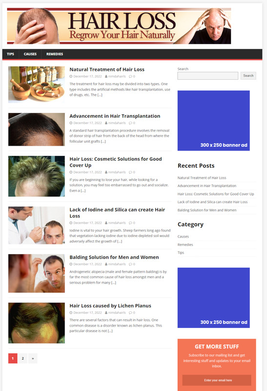 Hosting and Support For Our Niche Affiliate Websites gallery