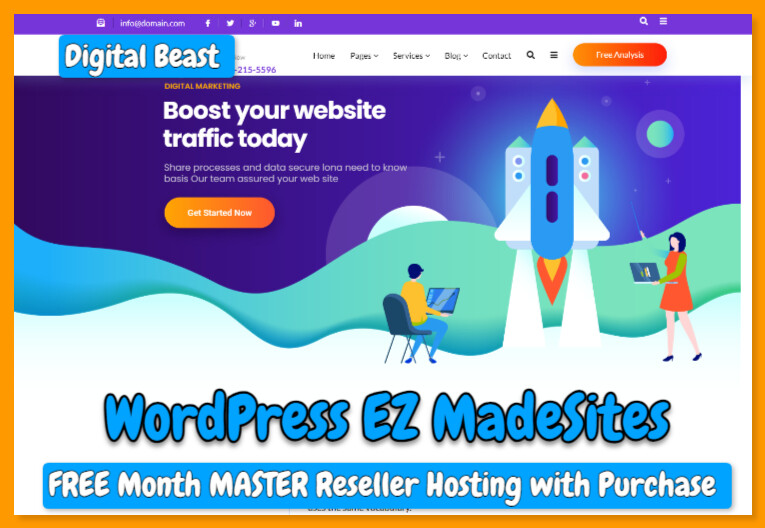 WordPress Websites 10 Pack Ready Made SEO/Digital Marketing Themes Free Hosting2 gallery