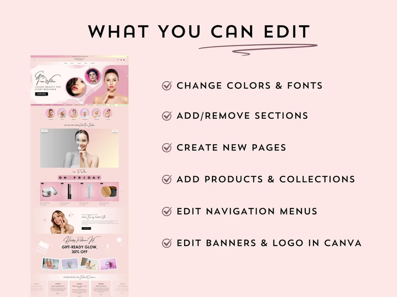 Radiance Beauty Shopify Theme, Skincare Cosmetics Store, Makeup Website Template gallery