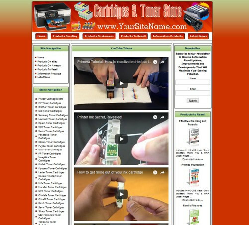 Printer Cartridges Printer Parts Store Turnkey Online Business Website For Sale gallery