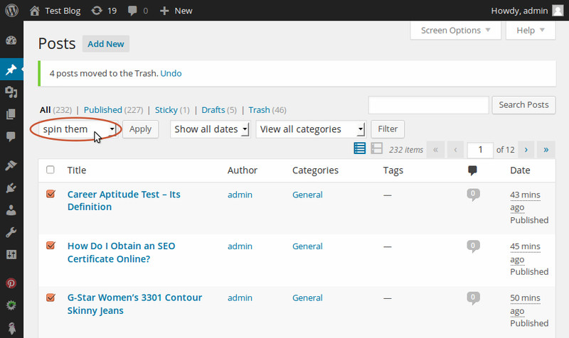 Wordpress Auto Spinner 3.19.0 Articles Rewriter Plugin Latest GPL License gallery