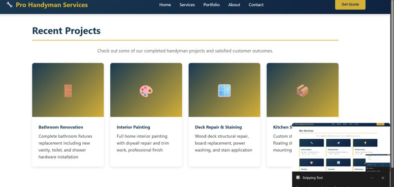 Professional Handyman Website HTML Template - Premium Design gallery