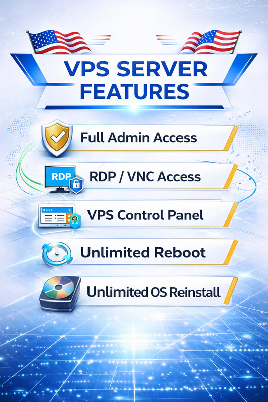 USA Windows VPS RDP Server 12GB RAM 200GB SSD Fast Remote Desktop Hosting gallery