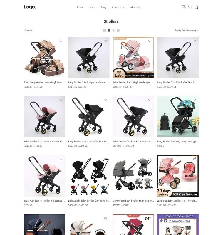 Dropshipping Website Ecommerce Business Affiliate, Free Hosting + Products, Baby gallery
