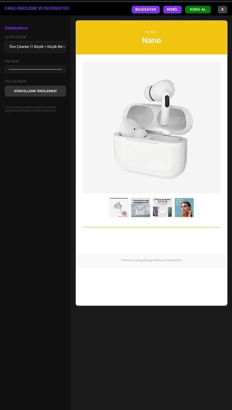 eBay HTML Template Builder QuickLister ULTRA Mobile Responsive Listing Design... gallery