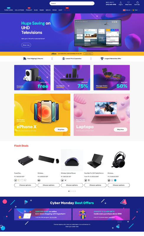 Ellium - Multipurpose Shopify Theme OS 3.0 | Responsive eCommerce Template gallery