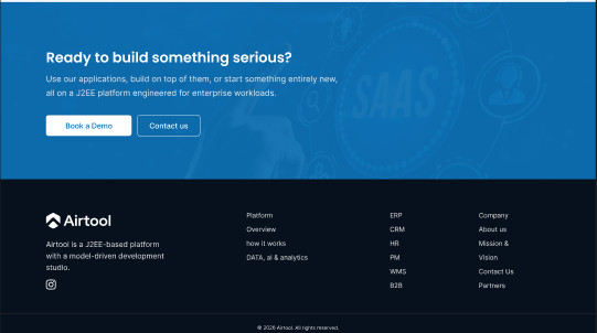 Enterprise Business Website Template | SaaS Landing Page | ERP CRM Platform gallery