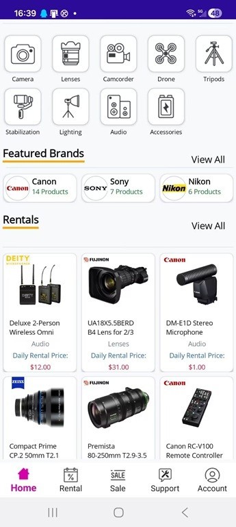 Equipment Rental Mobile app / (Android/iOS) gallery