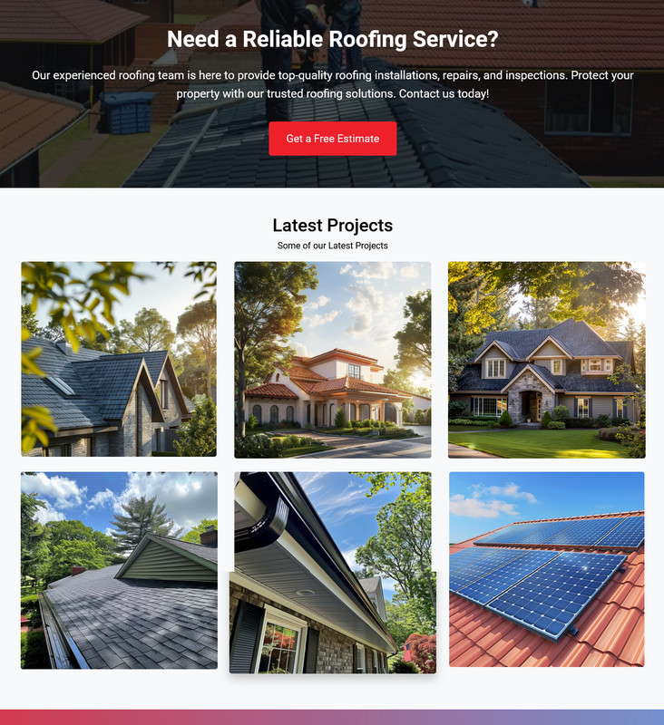 Roofing Services Business Website | Ready-to-Use Professional Platform gallery