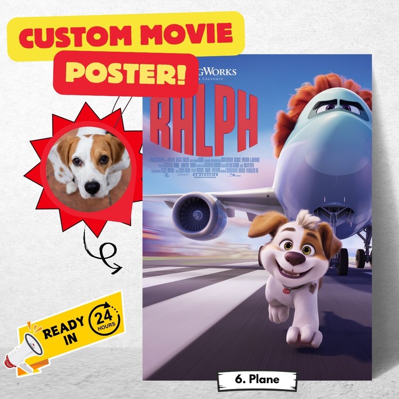 Custom Pixar Movie Poster- Personalized Digital Artwork gallery