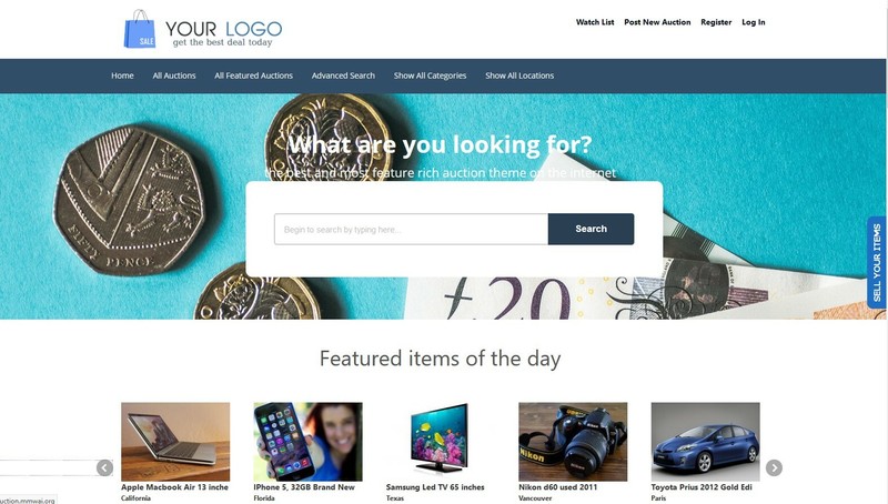 Wordpress Auction Website + Free Hosting with SSL