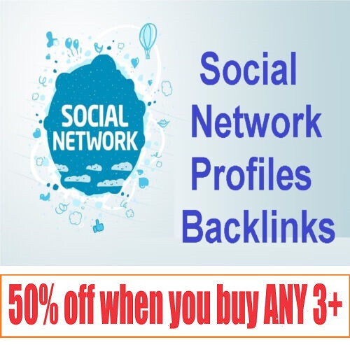 100+ Social networks | Social Bookmarks | Profiles | High Quality SEO Backlinks
