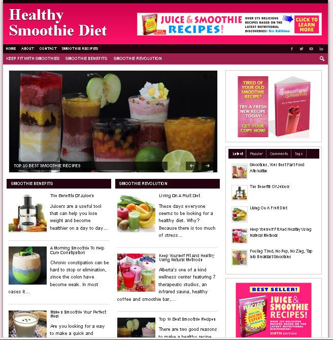 Profitable Website Bundle: Smoothie Diet, Attraction Secrets, Get Your Ex Back gallery