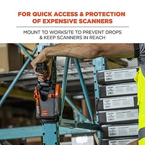 Ergodyne Squids 5543 Barcode Scanner Holder Mount for Forklift - Small Gray gallery