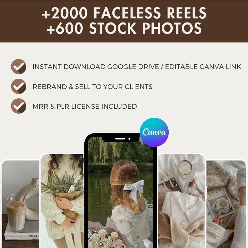 2000+ Faceless Aesthetic Videos & Photos for Reels gallery