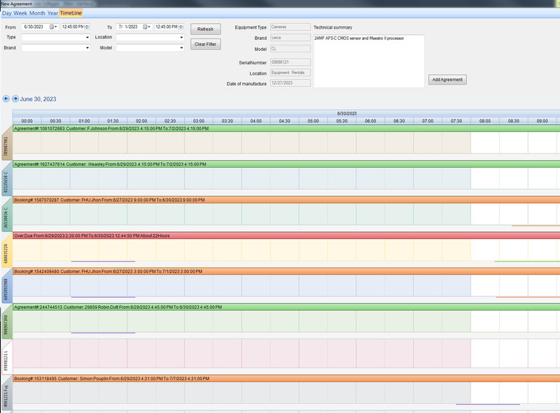 Equipment Rental Management software gallery