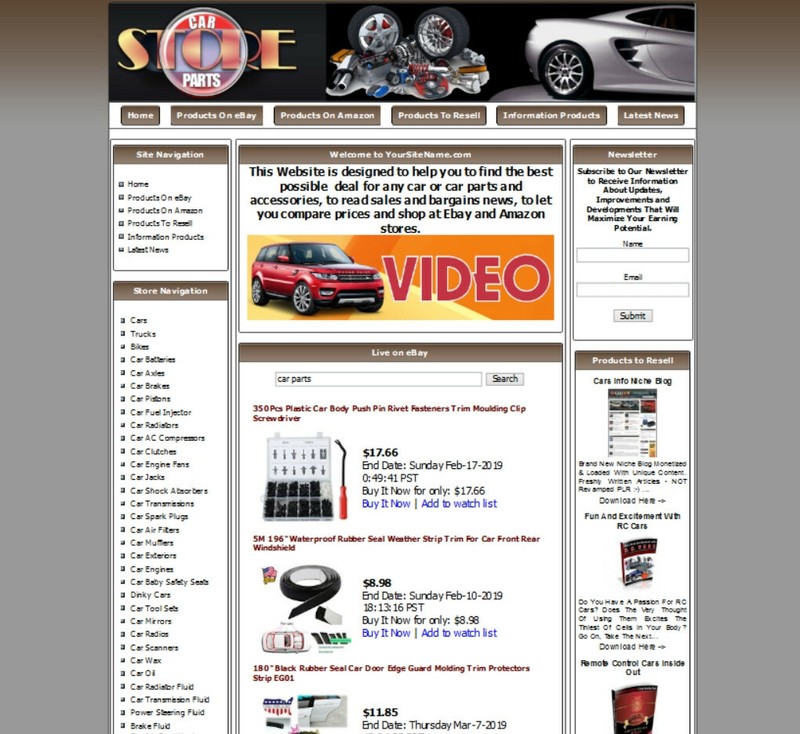 Money Making Online Business. Work at Home, Car Parts Website For Sale. gallery