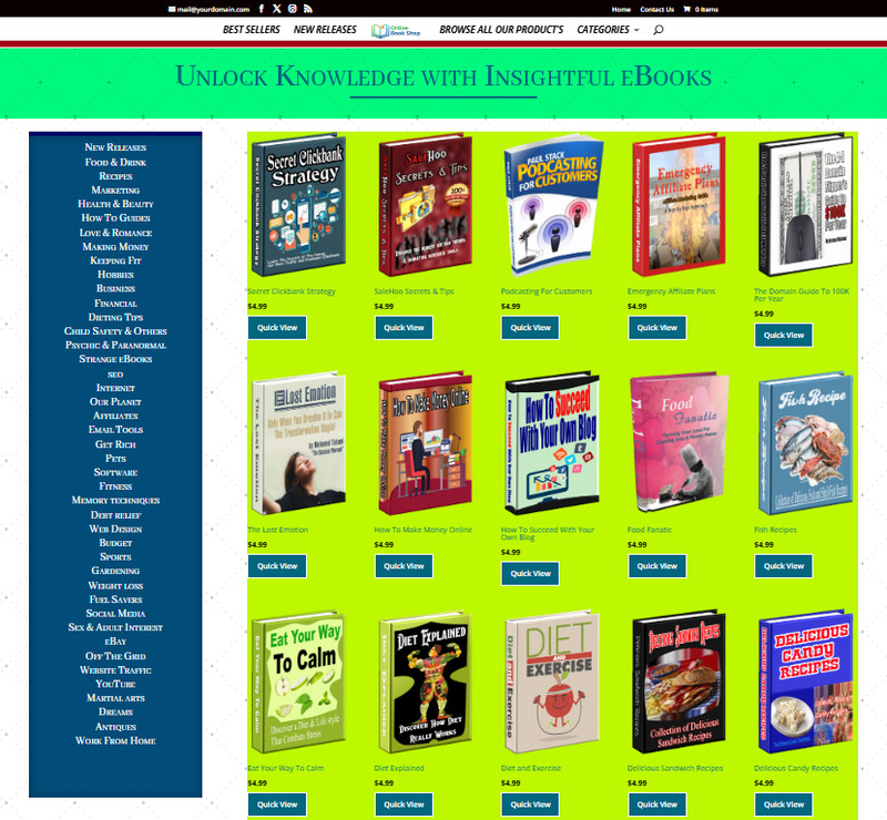 Ready Online Book Store | 200+ Books | Automatic Delivery | Free Hosting & Setup