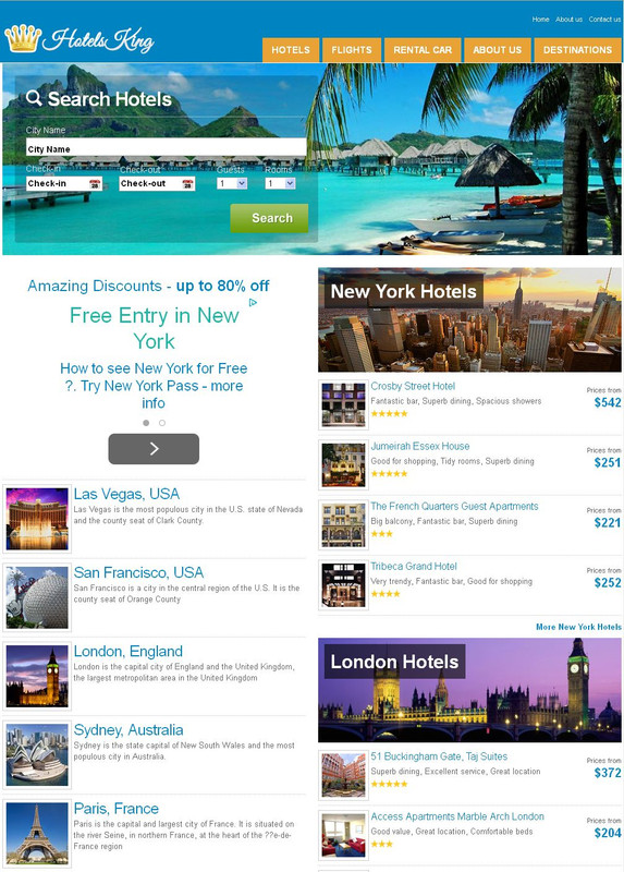 Fully Automated Hotel, Flight Booking Website – Make Money Online