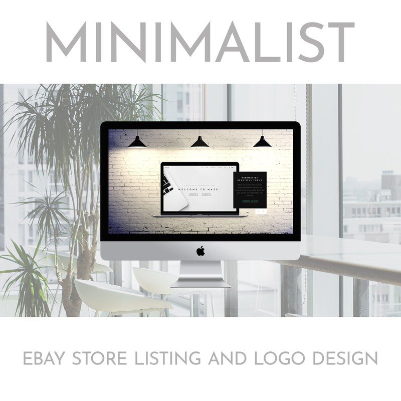Ebay Template Responsive Store & Listing Template banner slider design FREE LOGO