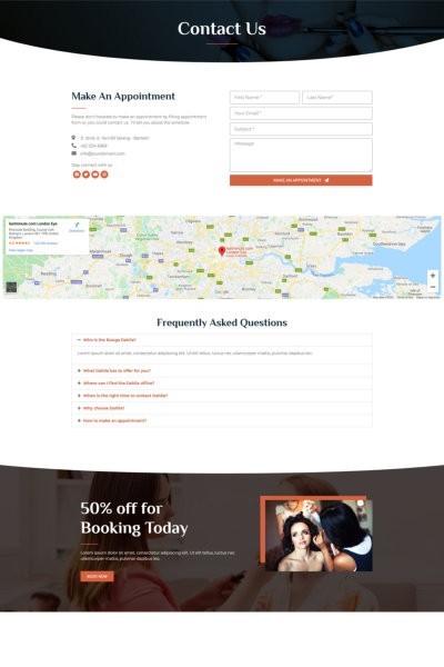 Professional MakeUp Theme - Wordpress Elementor Template Kit gallery