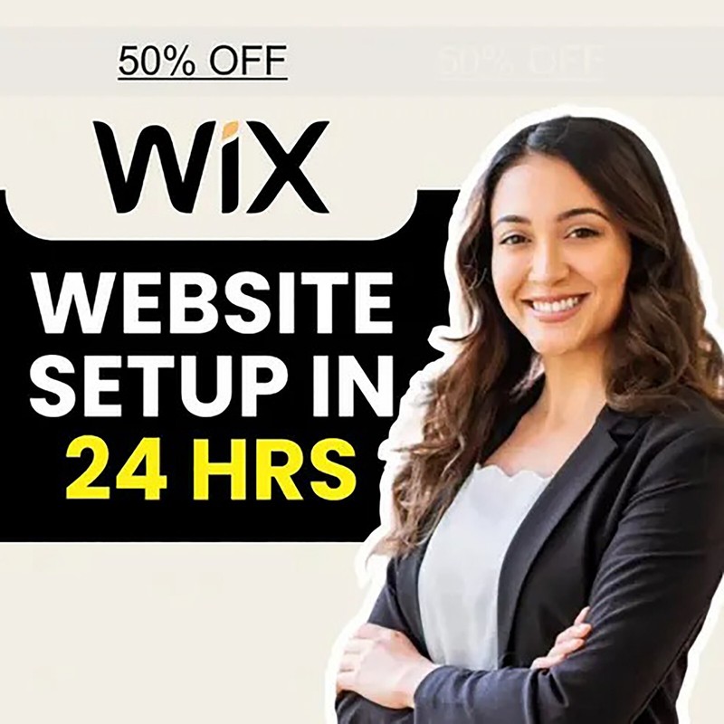 Wix Website Setup in 24 Hours, Landing Page Design Wix Template Esthetics