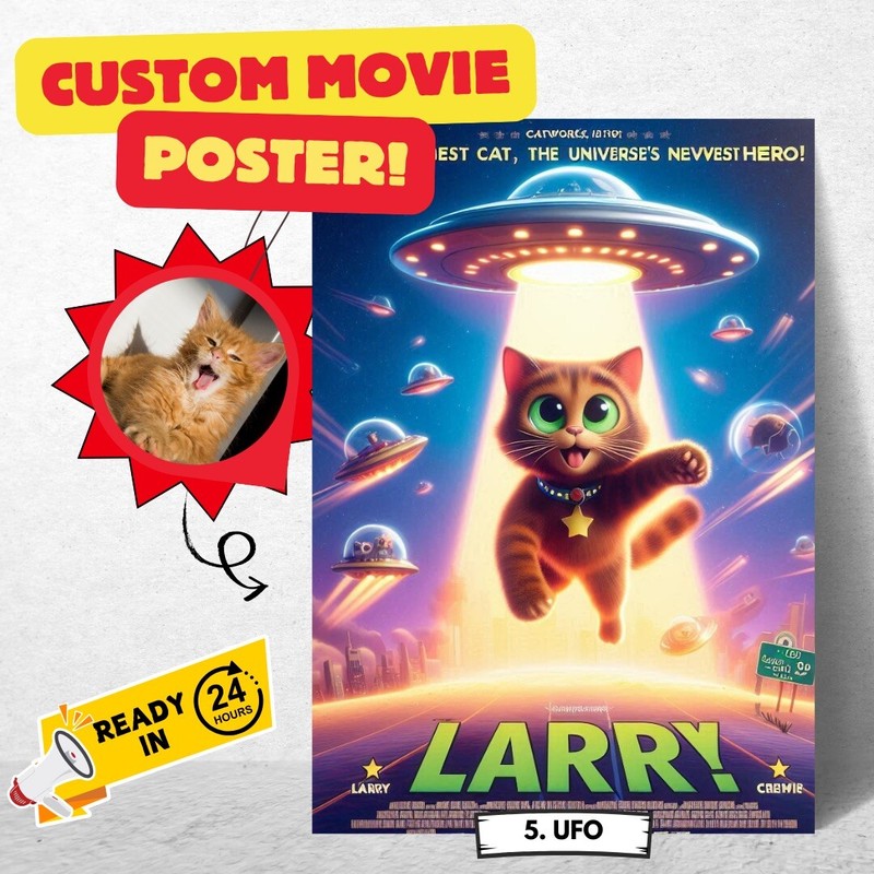 Custom Pixar Movie Poster- Personalized Digital Artwork gallery