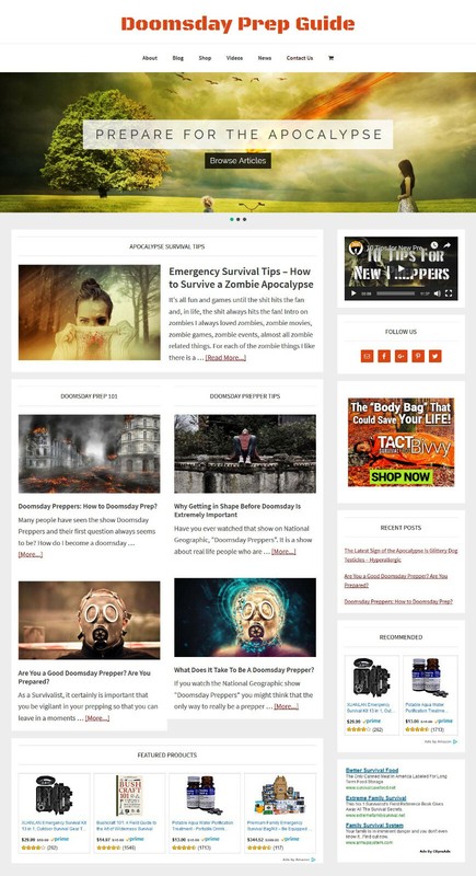 [NEW DESIGN] * DOOMSDAY PREP * store blog website business for sale AUTO CONTENT gallery