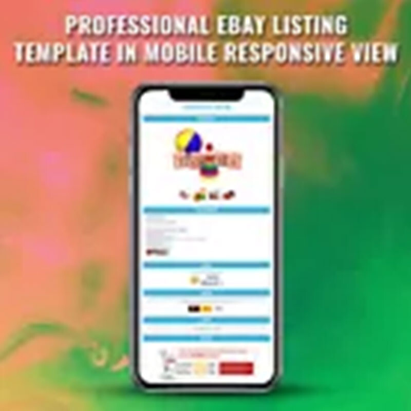Professional Ebay Listing Template Mobile Friendly Design 2019 HTTPS Compiliant gallery