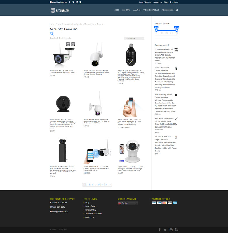 Home Security Cameras Dropshipping Store | Turnkey Dropship Business Website gallery