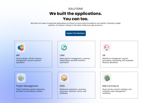 Enterprise Business Website Template | SaaS Landing Page | ERP CRM Platform gallery