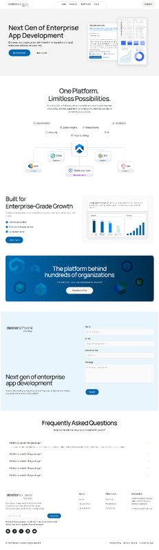 Enterprise App Development Website Template | Modern SaaS Landing Page | Busines