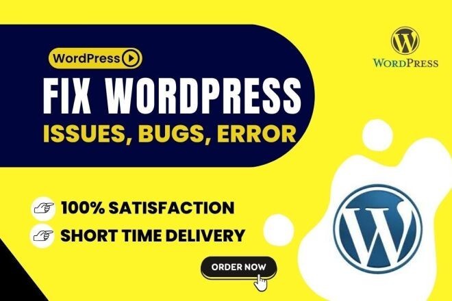 I will fix wordpress issues errors and customize wordpress website in 2 hours