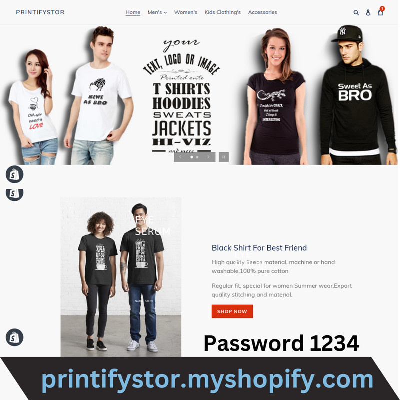 ReadyMade Shopify Store Dropshipping Print on Demand Printify gallery