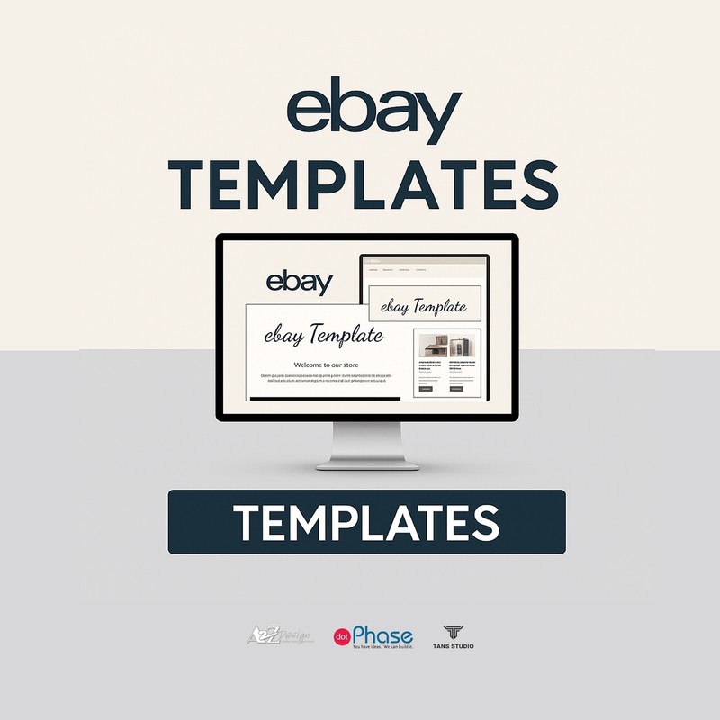 Custom eBay Storefront & Listing Template | Mobile HTML Design + Logo gallery