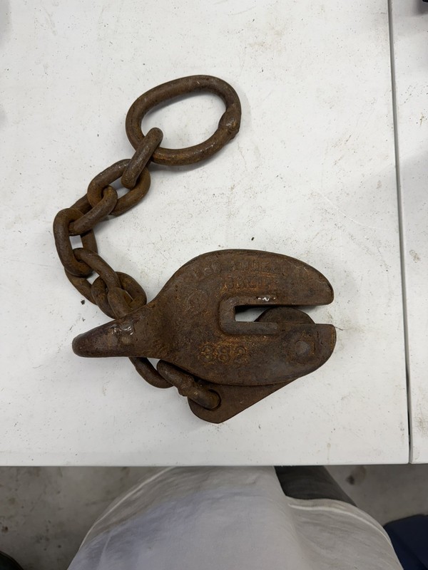 Vintage Downs Crane 1/2″Grip Sheet Metal Plate Lifter – 382