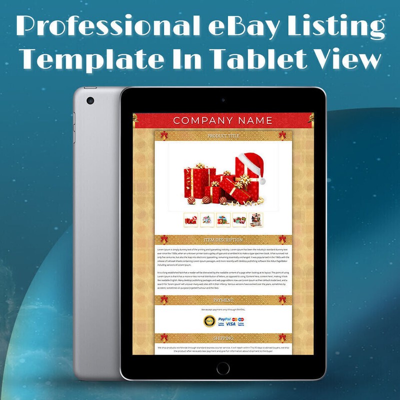 eBay Listing Templates Mobile Responsive HTTP 2019 Secure for Gift Products gallery